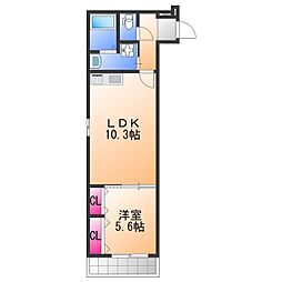 間取図画像 1LDK
