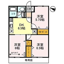 金町サニーハウス 3DKの間取図画像