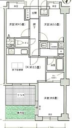 レクセル小竹向原 3階3DKの間取り