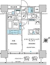 PREMIST板橋 1LDKの間取図画像