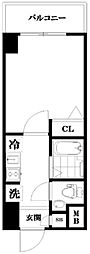 アイディ品川11 1Kの間取図画像