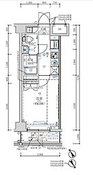 京急本線 京急鶴見駅 徒歩13分の賃貸マンション 7階1Kの間取り