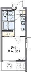 クレイノLABOON戸越 3階1Kの間取り