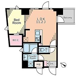 池袋ウエストガーデン 5階1LDKの間取り