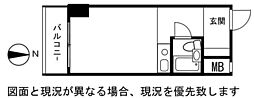 GSプラザ桜木町 ワンルームの間取図画像