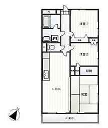小坂ビル 5階2SLDKの間取り