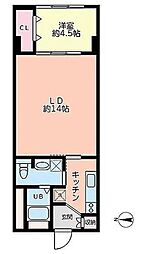 春日タウンホーム 1LDKの間取図画像