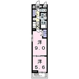 JR紀勢本線 紀三井寺駅 徒歩17分の賃貸アパート 1階1LDKの間取り