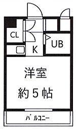 コーポレージ中葛西 1階1Kの間取り