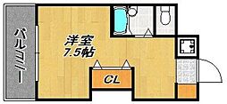 ステラ向野 ワンルームの間取図画像