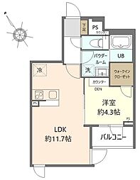 DiForestaKosugi 1LDKの間取図画像