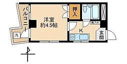 ゆうらいくビル 3階1Kの間取り