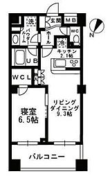 シャンピアグランデ深沢 1LDKの間取図画像