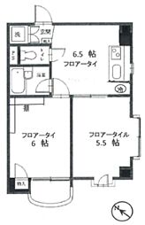ソアール戸越 2DKの間取図画像