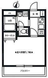 ノーザンパーク吉祥寺 1階1Kの間取り