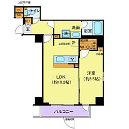LEXE文京白山 1LDKの間取図画像