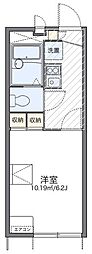 レオパレス寺台ロフト 1階1Kの間取り