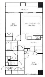 ファミールグラン銀座4丁目 2LDKの間取図画像