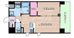 Osaka Metro御堂筋線 江坂駅 徒歩2分の賃貸マンション 11階1LDKの間取り