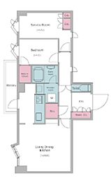 レジディア文京音羽 1SLDKの間取図画像