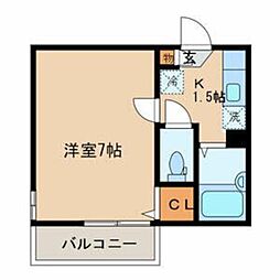 間取図画像 1K