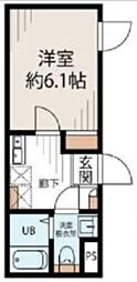 ハイツ・コロール 1Kの間取図画像