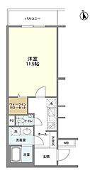 西麻布SBM 1Kの間取図画像
