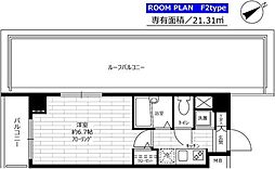 ステージファースト八王子 1Kの間取図画像
