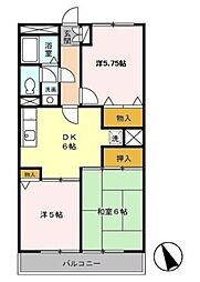 M.Sマンション 3階3DKの間取り