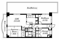 ペルシェール西葛西 2SLDKの間取図画像