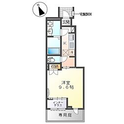 川口市大字安行領根岸 1Kの間取図画像