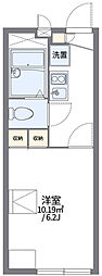 レオパレスカームYOSHIDA 2階1Kの間取り