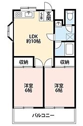スターフィールド 1Kの間取図画像