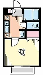 ケイスクラン 1Kの間取図画像