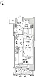 アイルプレミアム池袋ノルド 7階2Kの間取り