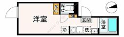 Ｍａｉｓｏｎ ｄｅ Ｇｉｎｚａ Ｅａｓｔ 3階ワンルームの間取り