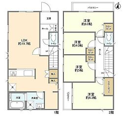 Kolet市川本北方02 1階4LDKの間取り