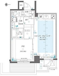ZOOM高田馬場 1LDKの間取図画像
