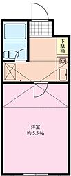 ジュネパレス松戸第154 1Kの間取図画像
