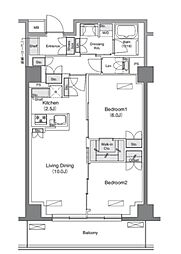 ソライエアイル練馬北町 2階2LDKの間取り