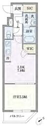 GRANPASEO門前仲町 1LDKの間取図画像