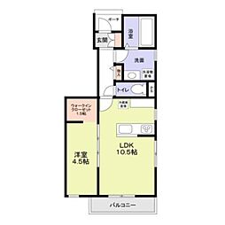 守山区守山三丁目新築計画Ｂ棟（東） 1階1LDKの間取り