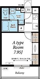リブリ・Domaniふじみ 1階1Kの間取り