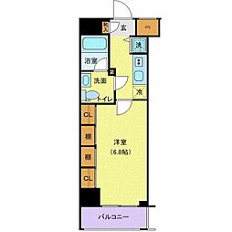 都営浅草線 浅草駅 徒歩4分の賃貸マンション 2階1Kの間取り