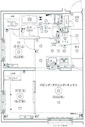 CREATIF池袋 1階2LDKの間取り