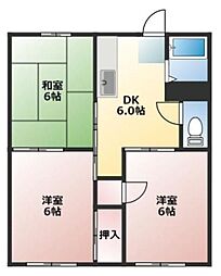 間取図画像 3DK