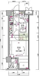 レディアス調布国領 1Kの間取図画像