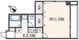 京王線 千歳烏山駅 徒歩5分の賃貸マンション 1階1Kの間取り