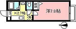 ストークハイツ 1Kの間取図画像