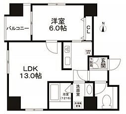 ESPERANZAK錦糸町 1LDKの間取図画像